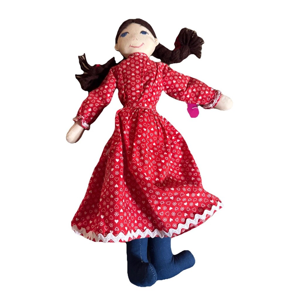 Handmade Doll Hand Sewn Cloth Little Women Prairie 15” Folk Art